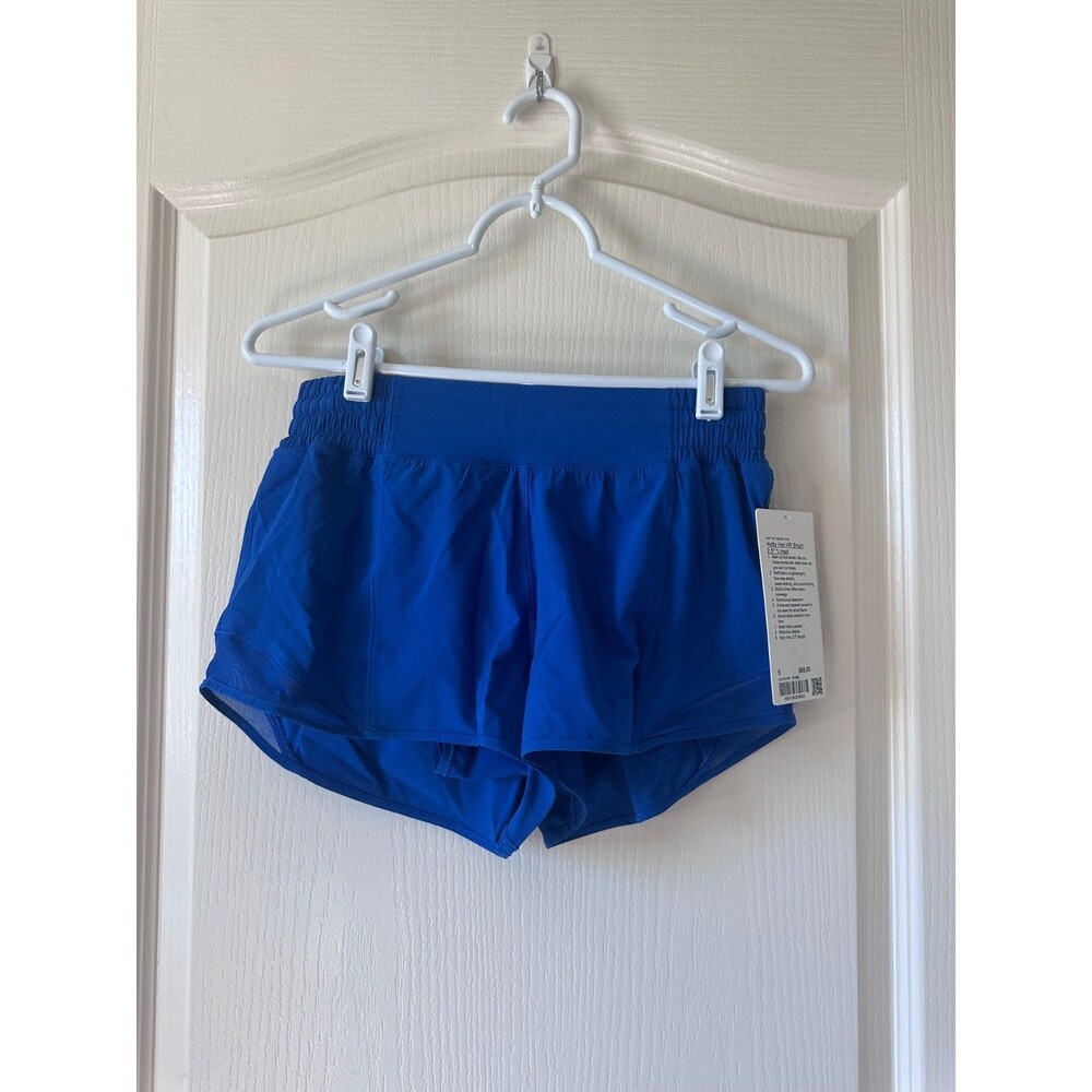 NWT Lululemon Hotty Hot HR Short 2.5" Symphony Blue Size 6